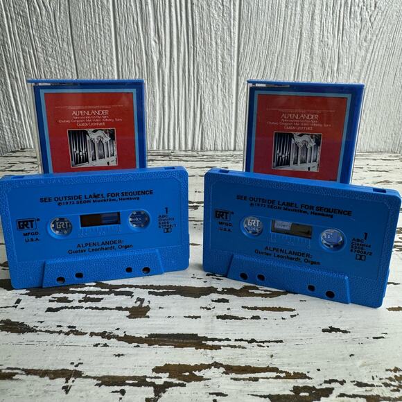 Alpenlander Gustav Leonhardt Organ Cassette Bundle 2 Tapes 1973 Vintage Classic - Picture 5 of 8